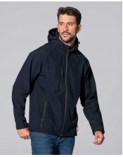 Kurtka męska typu softshell z kapturem JHK