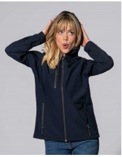 Kurtka damska typu softshell z kapturem JHK